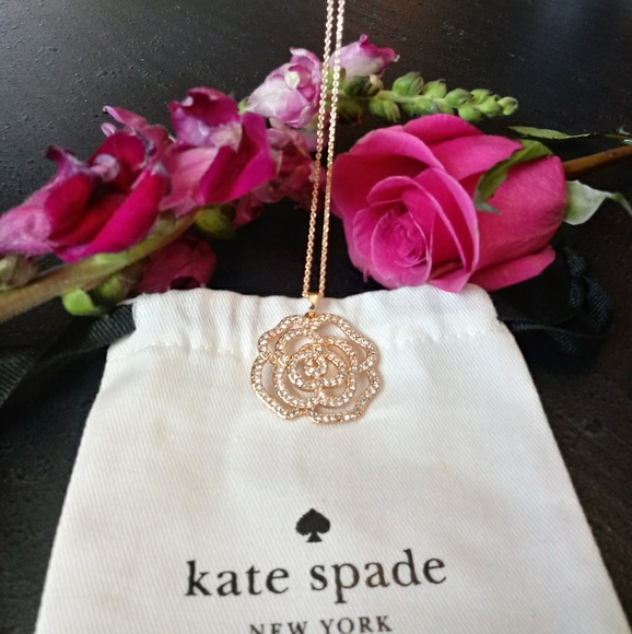 kate spade Jewelry - Kate Spade NWOT Rose Gold "Rose Garden" Necklace